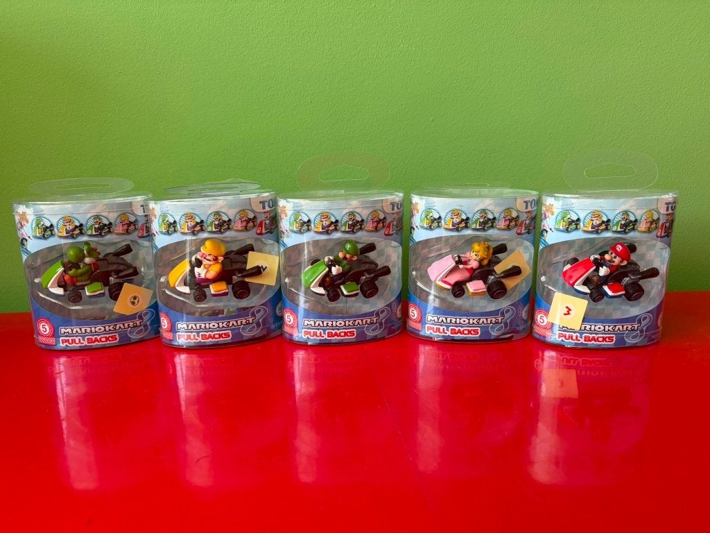 Mario kart 8 Pull Backs collectie in doos, Verzamelen, Ophalen of Verzenden, Nieuw