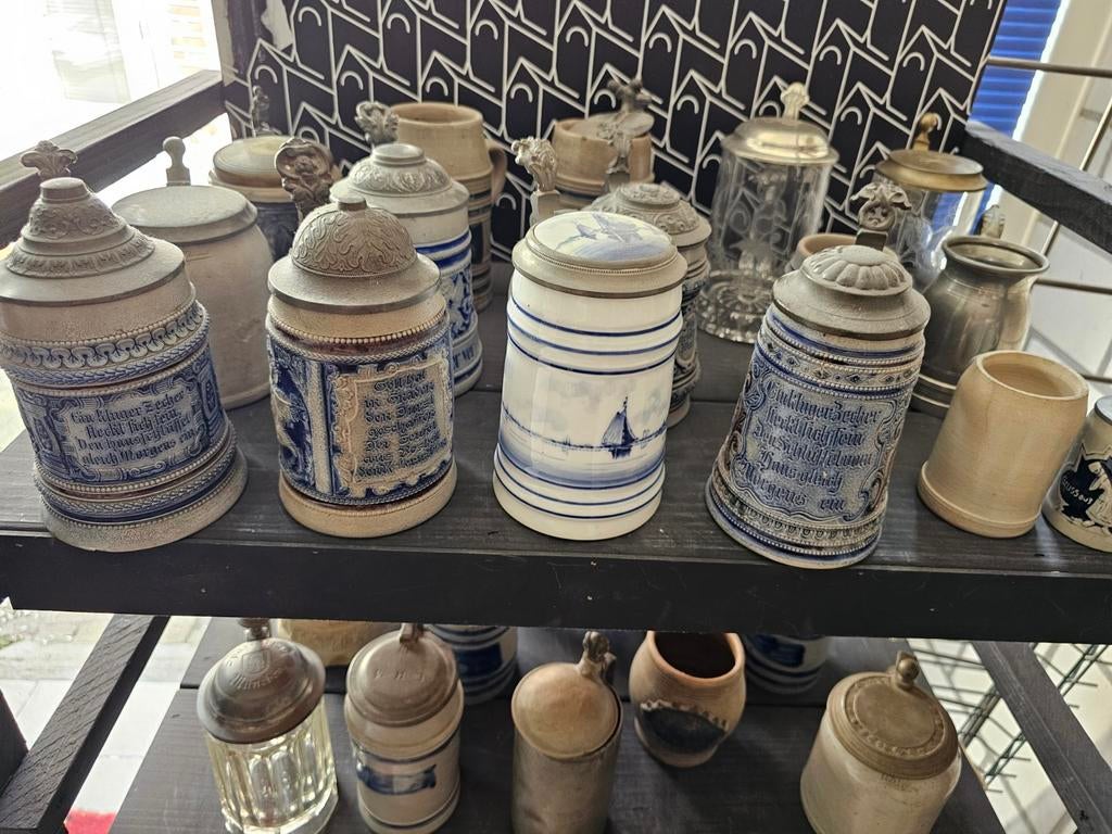 Grote verzameling antieke Bierpullen, Ophalen