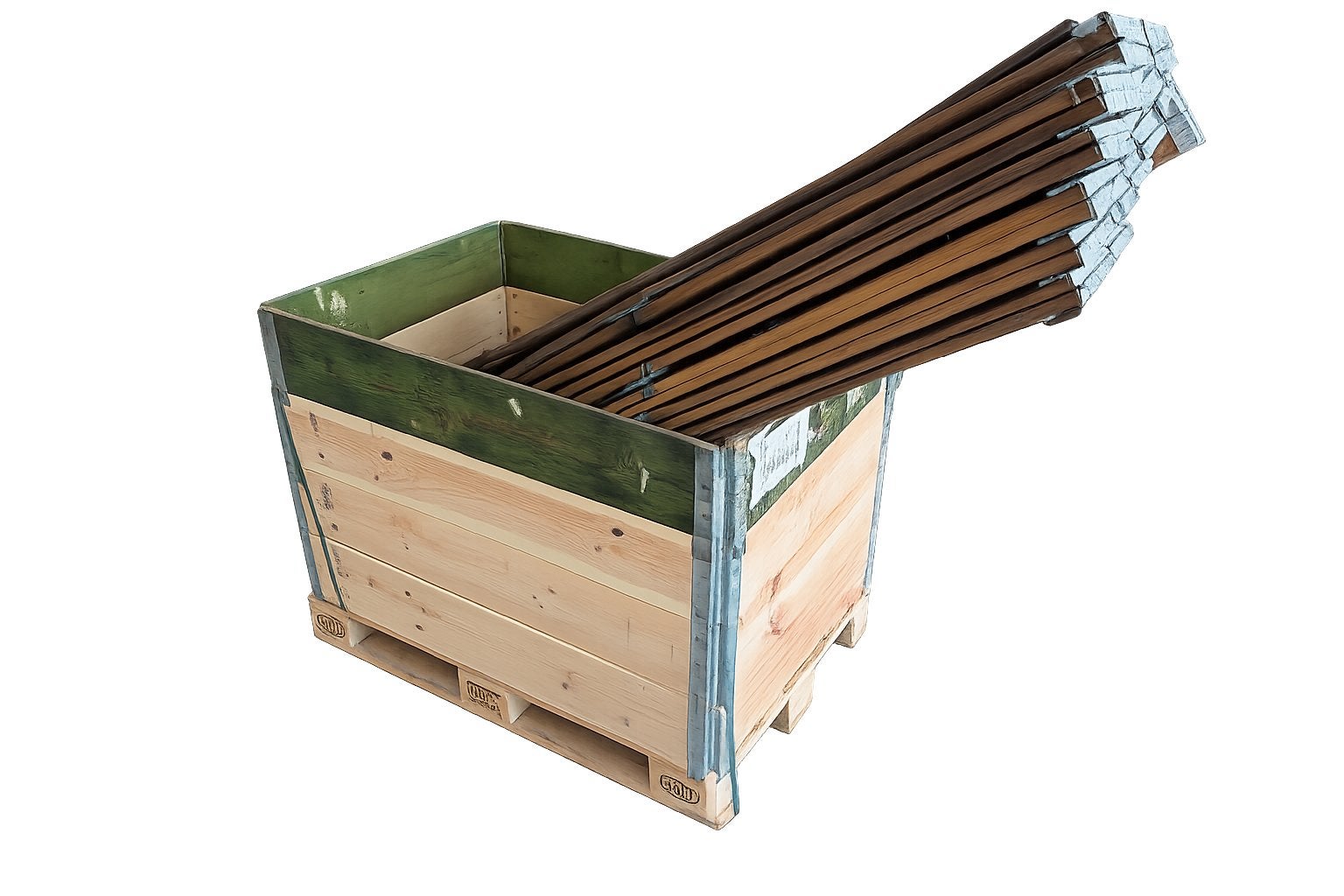 Pallet randen! Gebruikt, Doe-het-zelf en Verbouw, Kratten en Dozen, Ophalen, Gebruikt, 100 cm of meer, Opvouwbaar