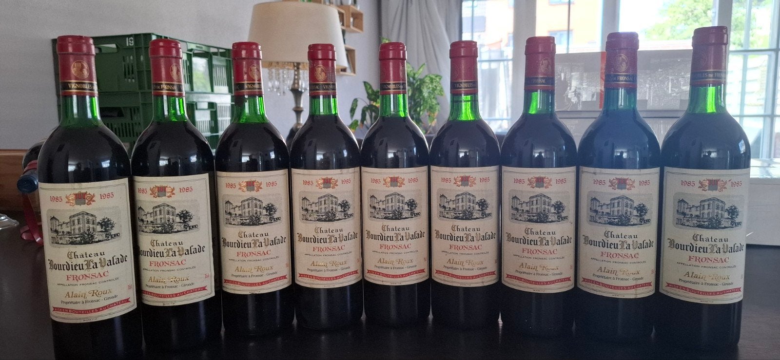 Château Bourdieu La Valade Fronsac 1985 - Rode Wijn, Gebruikt, Frankrijk, Ophalen of Verzenden, Rode wijn