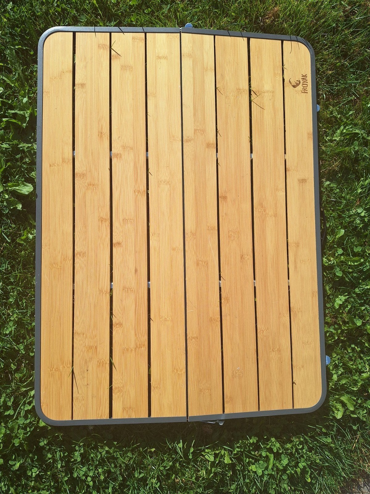 Opvouwbare bamboe campingtafel - Ideaal voor buiten, Ophalen, Zo goed als nieuw, Campingtafel
