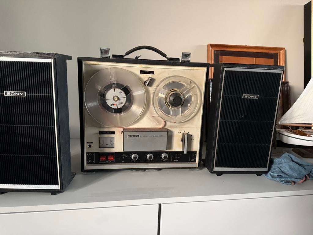 Vintage Sony TC-252 Stereo Taperecorder Systeem, Ophalen of Verzenden, Bandrecorder