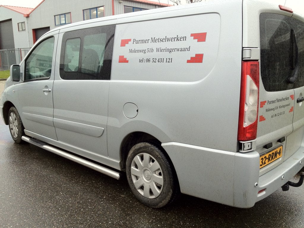 Fiat Scudo Sidebars rechte buis 70 mm met opstapjes, Ophalen, Niet ingevuld, Niet ingevuld, Niet ingevuld