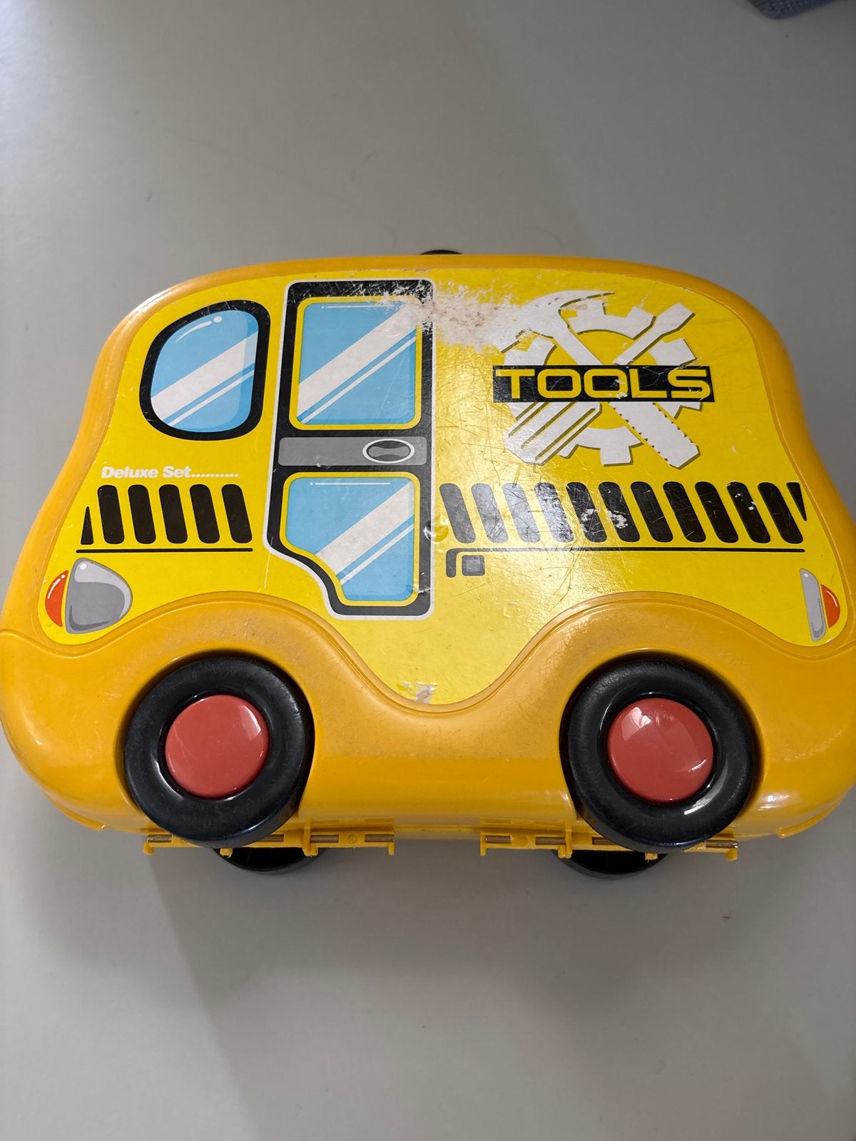 Speelgoed gereedschapskist bus met gereedschap, Ophalen, Gebruikt, Jongen of Meisje
