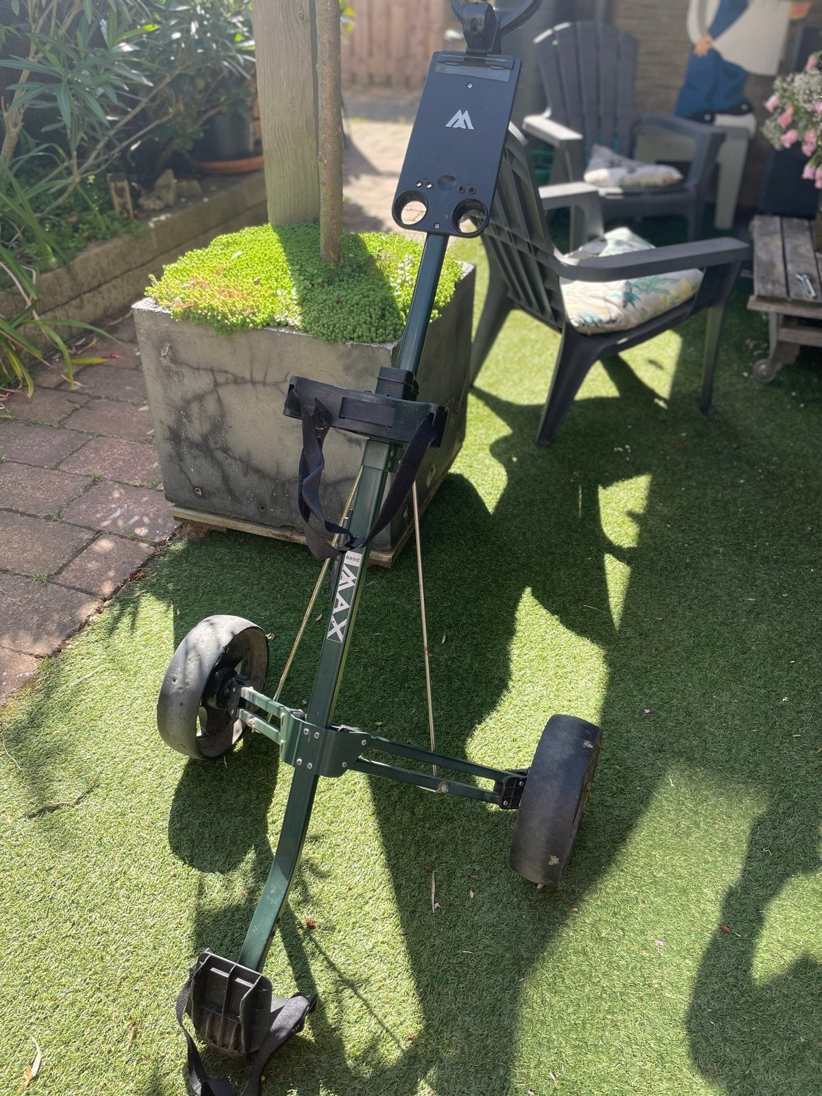 Golfkarretje - opvouwbaar met twee wielen, Ophalen, Gebruikt, Golfkar, Overige merken
