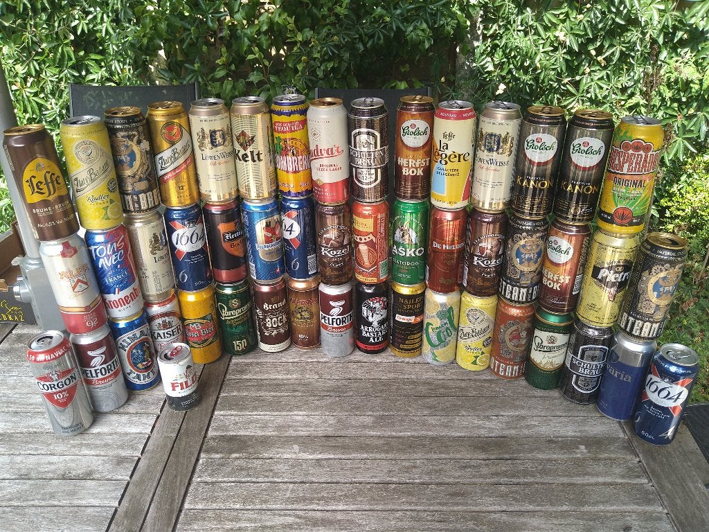 Verzameling blikjes - bier - 500 mL - Leeg - geen statiegeld, Verzamelen, Ophalen of Verzenden, Gebruikt, Overige typen, Overige merken