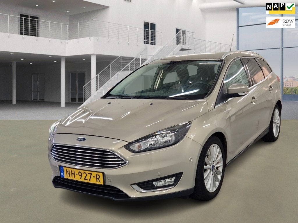 Ford Focus Wagon 1.0 Titanium, Auto's, 125 pk, Gebruikt, Euro 6, Verwarmde buitenspiegels