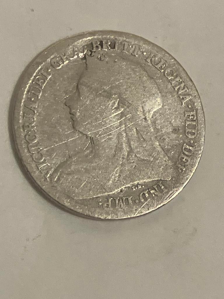 Victoriaanse Six Pence munt - Groot-Brittannië, Postzegels en Munten, Ophalen of Verzenden, Overige landen, Losse munt