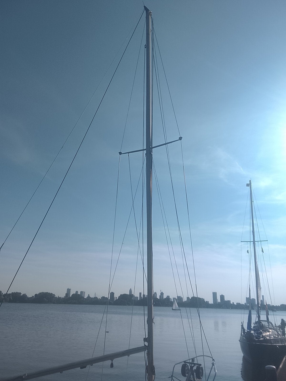 gratis aluminium mast met zeilen, Ophalen, Gebruikt, Zeilboot