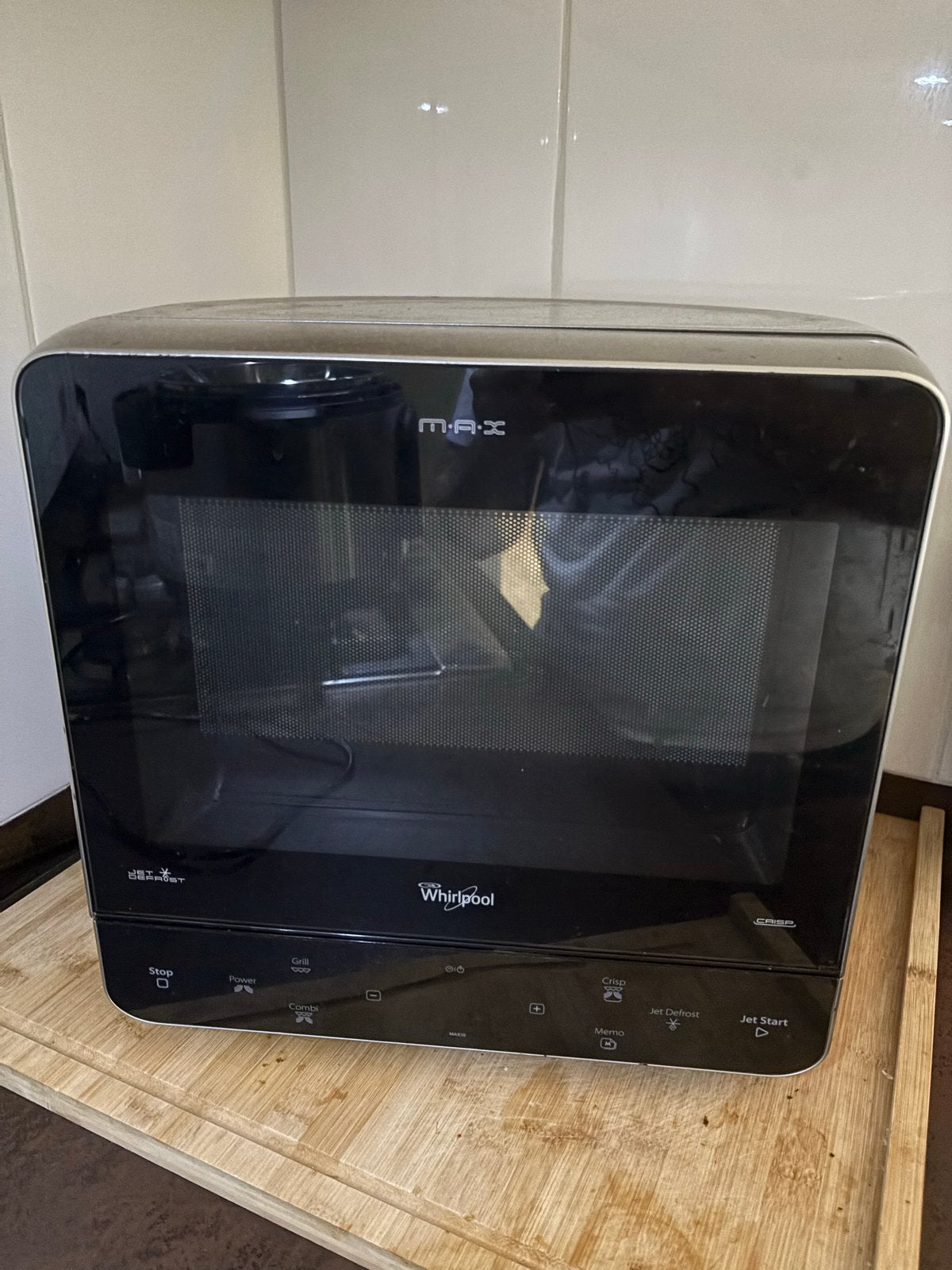 Whirlpool MAX38/SL Combimagnetron - Compact en Veelzijdig, Ophalen, Combimagnetron, Gebruikt, Draaiplateau
