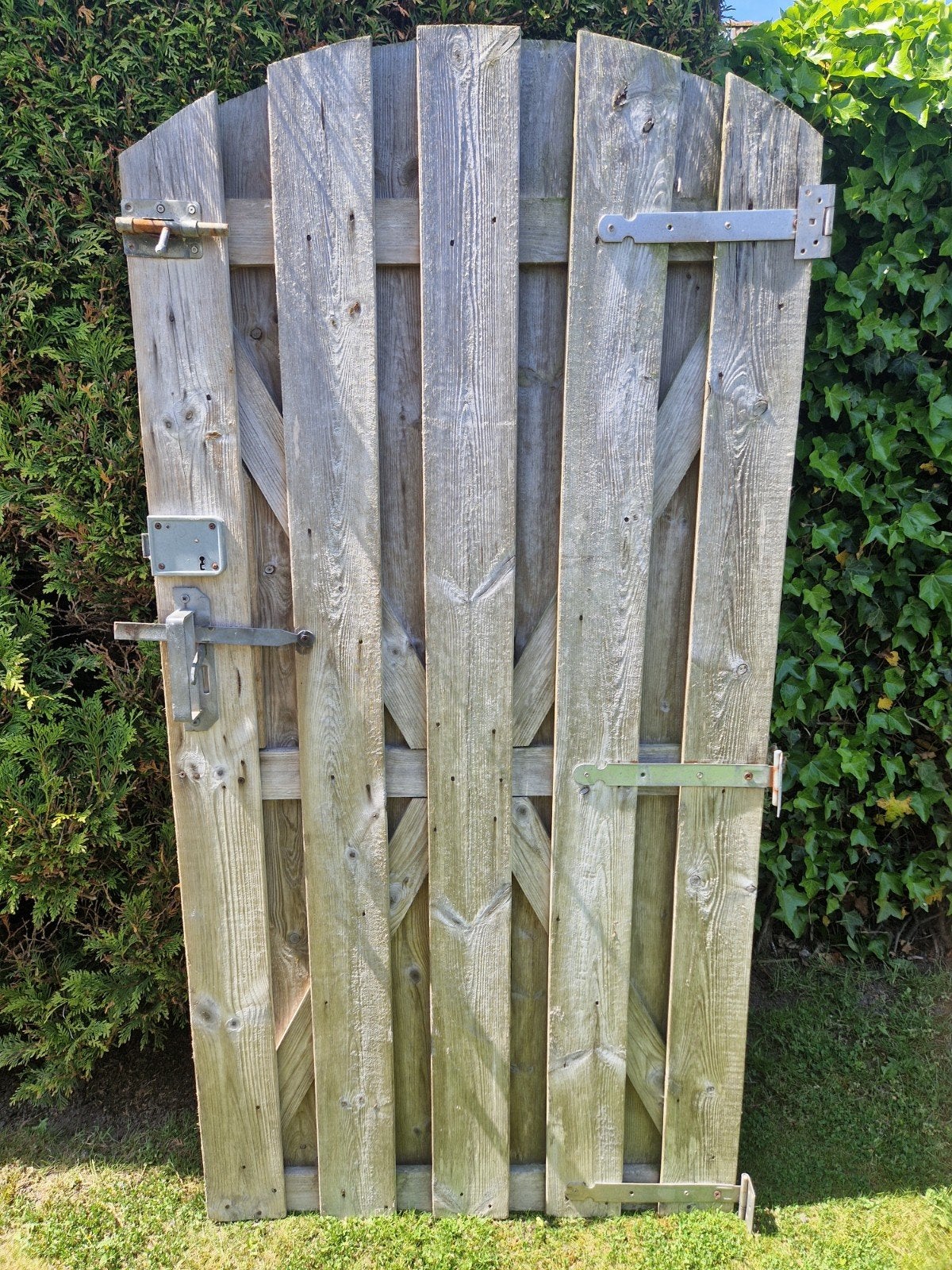 Schuttingdeur 90cm x 180cm, Tuin en Terras, Schuttingen, Ophalen, Gebruikt, Hout, 1 tot 2 meter