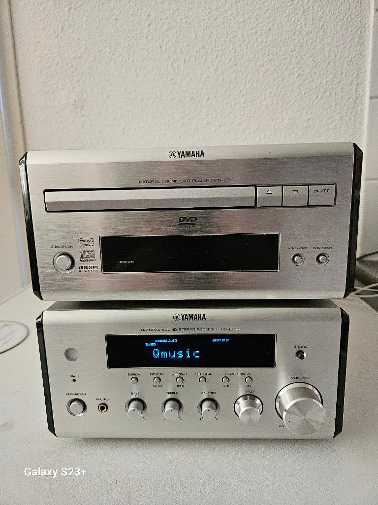 Yamaha RX-E810 receiver+DVD-E810 DVD-E810 DVD / Cd speler, Overige merken, Ophalen of Verzenden, Zo goed als nieuw, Tuner of Radio