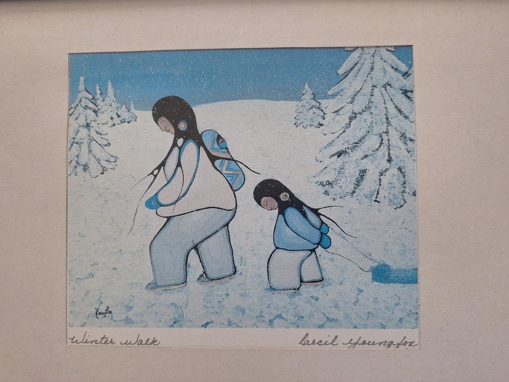 2 ingelijste prenten Cecil Youngfox., Antiek en Kunst, Ophalen of Verzenden