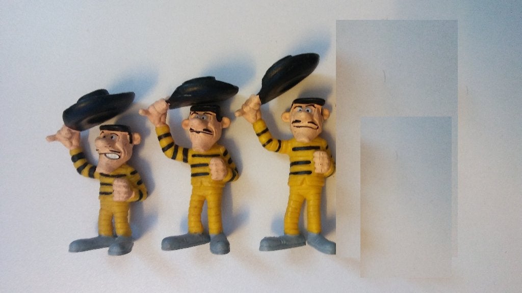 Lucky Luke Daltons schleich strip pvc figuren set tekenfilm, Ophalen of Verzenden, Zo goed als nieuw