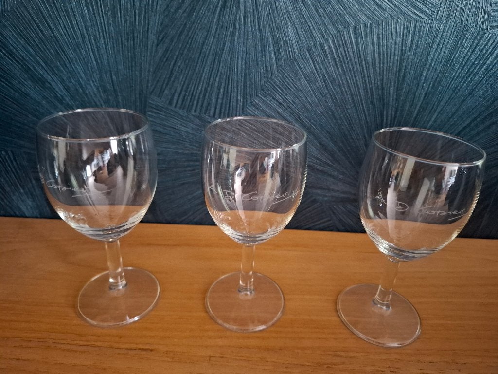 3 wijnglazen A.D. Copier, Antiek en Kunst, Ophalen