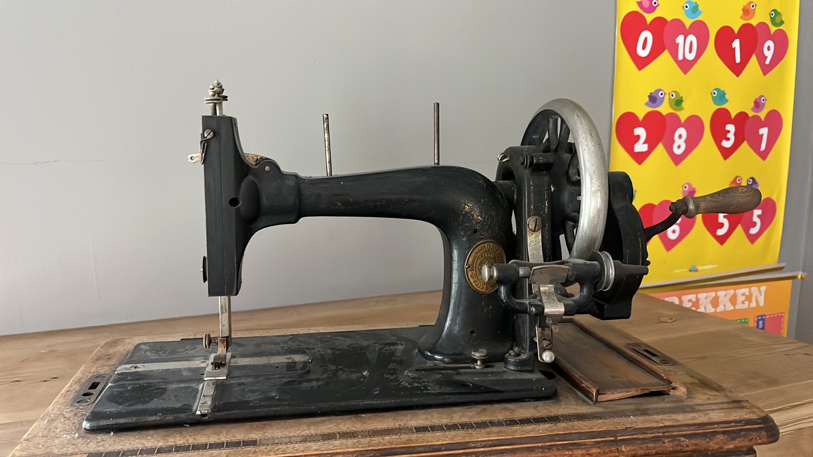 Antieke Haid & Neu handnaaimachine, Antiek en Kunst, Ophalen