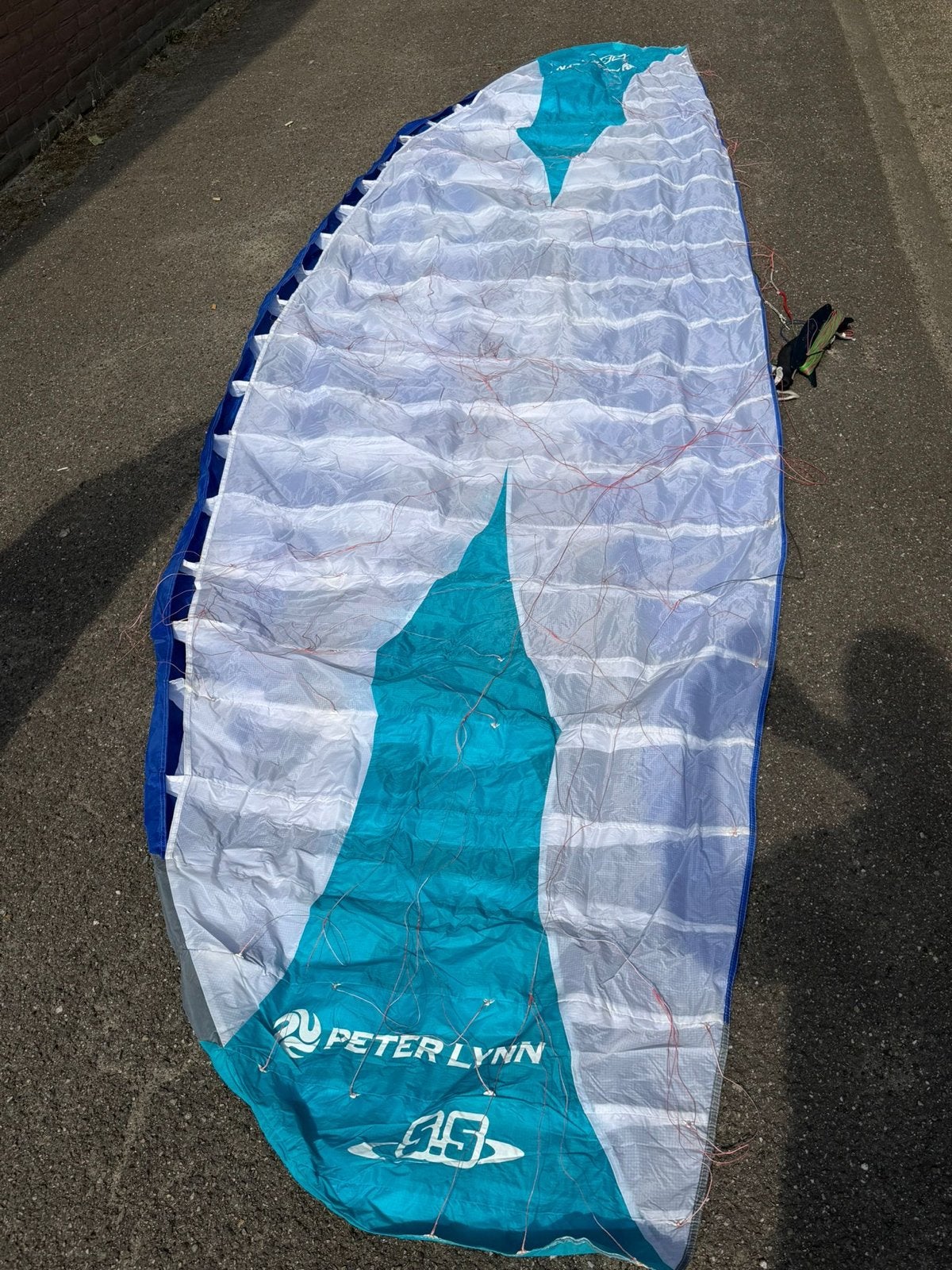 Peter Lynn Reactor II 5,5 m² Power Kite R2F ZGAN!, Ophalen of Verzenden, Zo goed als nieuw, Vierlijns, Vlieger