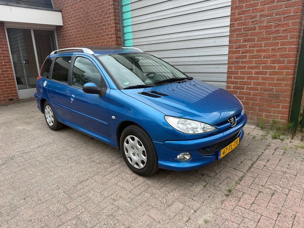 Peugeot 206 SW 1.4 Air-line 3 Airco Bj:2006 NAP!, Auto's, Peugeot, Elektrische ramen, Blauw, Origineel Nederlands, Handgeschakeld