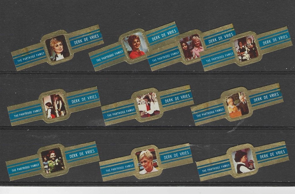 reeks 984  partrice fam  1-10  sigarenbanden, Ophalen of Verzenden, Zo goed als nieuw, Sigarenbandjes