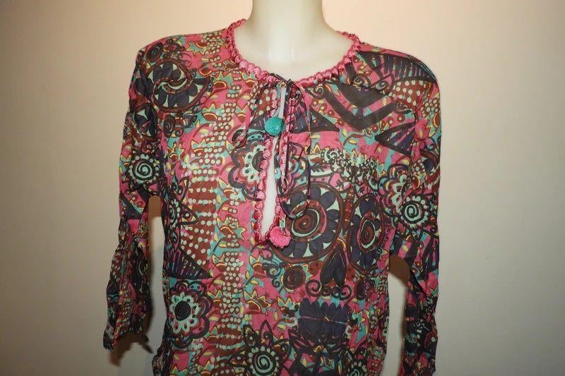 Missoni kleurrijk tuniek helemaal in print koort pompoen S.M