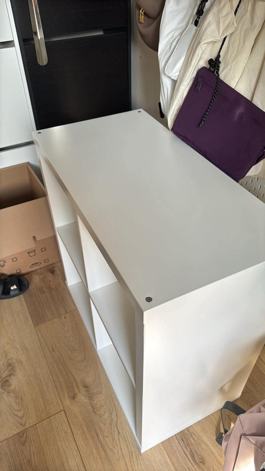 Zo goed als nieuwe IKEA Kallax kast 77x77x39cm, Ophalen, Zo goed als nieuw