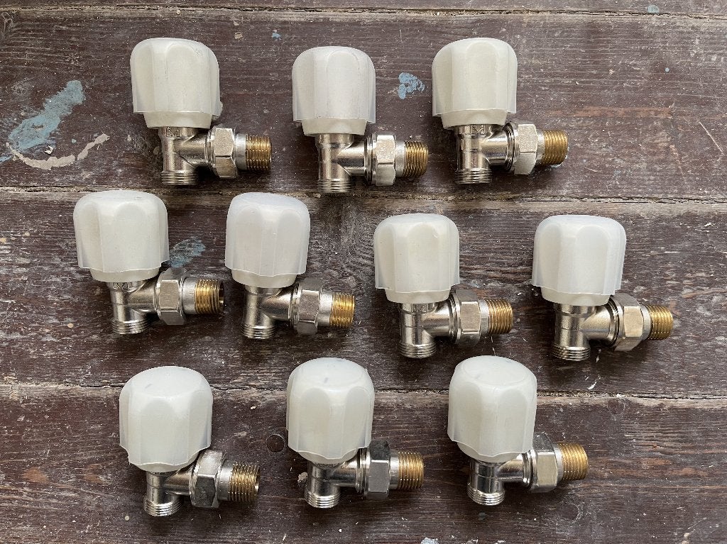 10 Radiatorkranen haaks, Minder dan 30 cm, Overige typen, Nieuw, Minder dan 60 cm