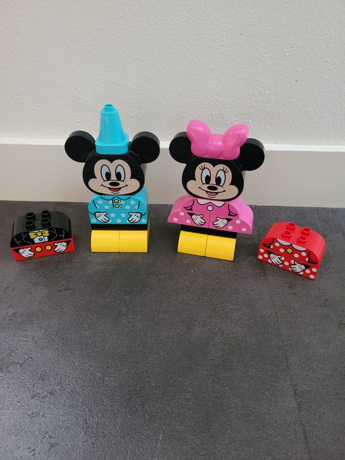 Duplo “mijn eerste Minnie en Micky creatie” 10897 / 10898, Compleet, Onbekend, Ophalen of Verzenden, Zo goed als nieuw