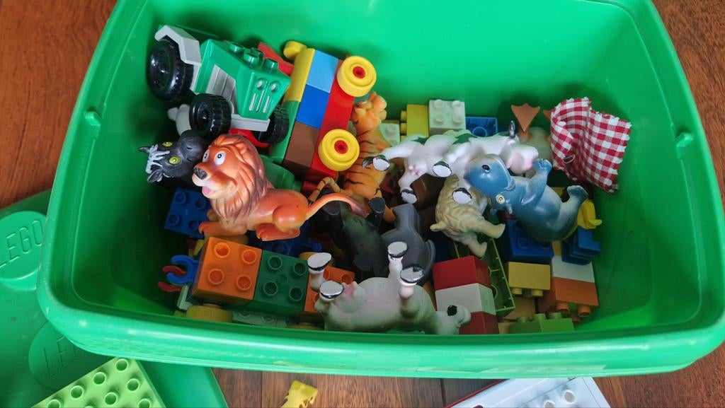 Bak met duplo, Kinderen en Baby's, Speelgoed | Duplo en Lego, Ophalen, Gebruikt, Duplo