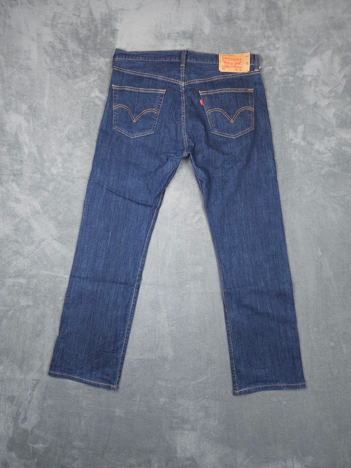 Levis 501 Jeans Broek W36 L32 Blauw Straight Donkerblauw

St, W36 - W38 (confectie 52/54), Levi's, Blauw, .