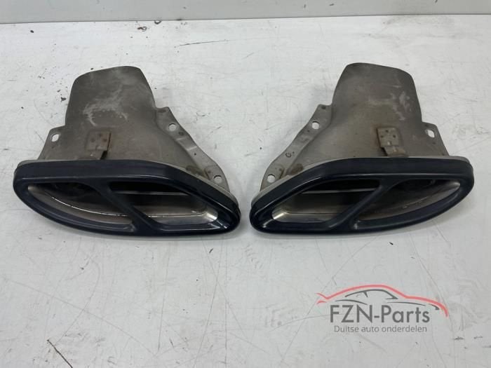 Mercedes-Benz E-Klasse E43 AMG Uitlaatsiestukken Zwart, Ophalen of Verzenden, Gebruikt