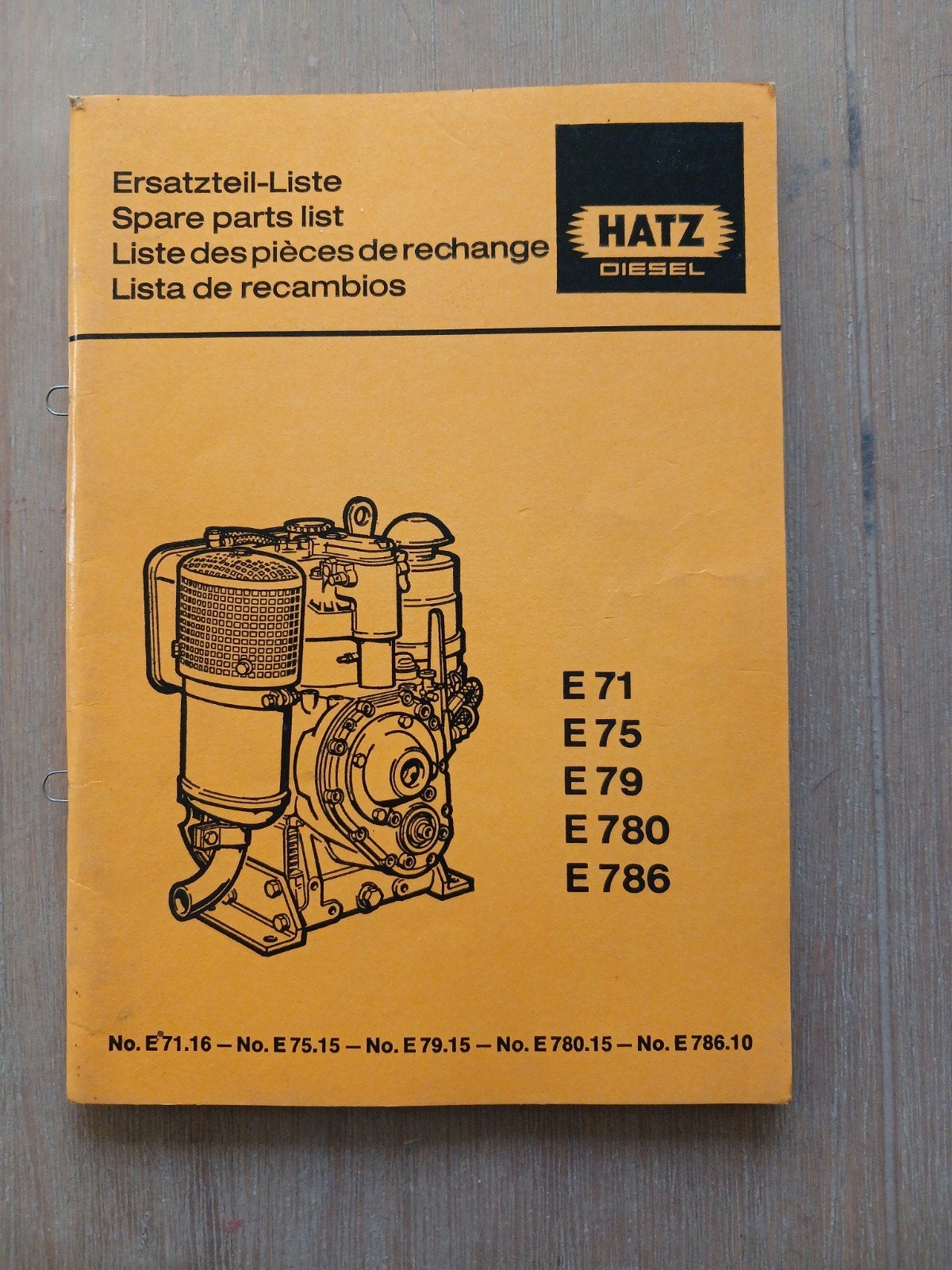 hatz diesel onderdelen boek, Ophalen of Verzenden