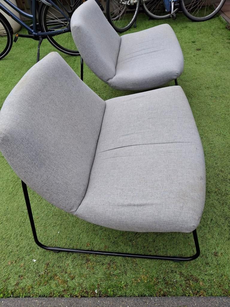 Dyyk Cialo lounge stoelen - Set van 2, Gebruikt, Twee, Ophalen of Verzenden, Stof