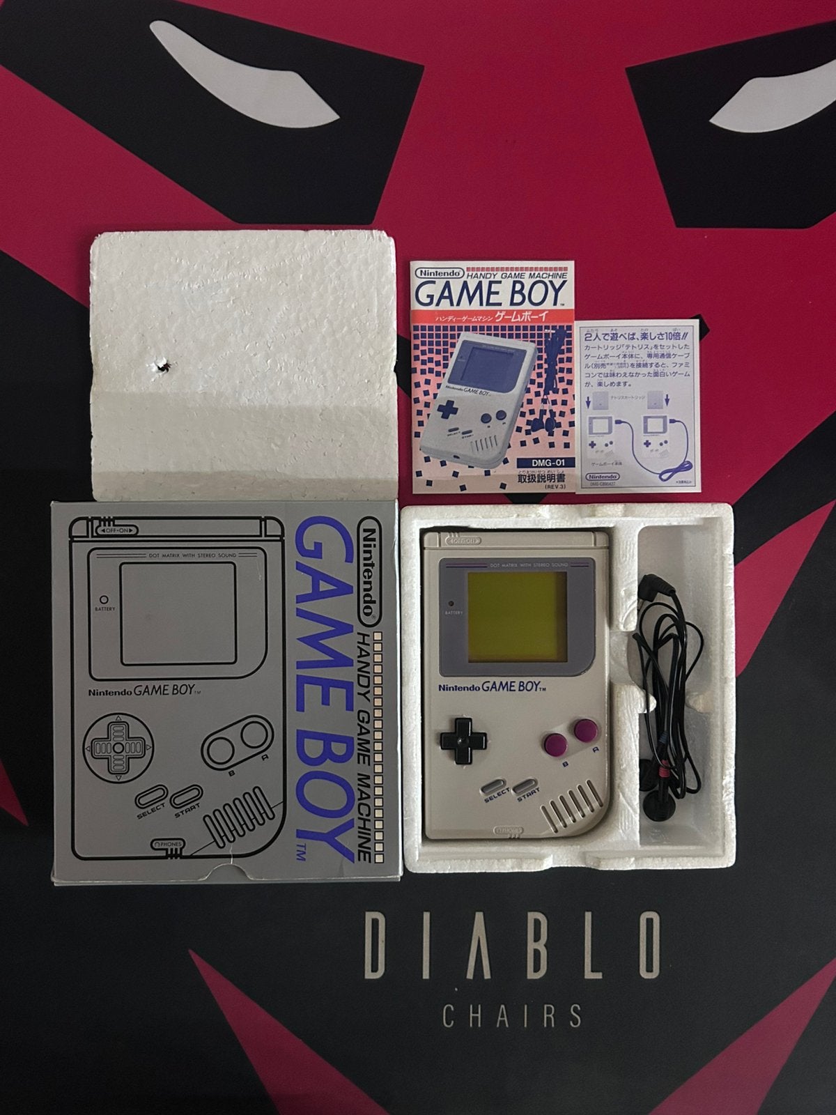 Originele Nintendo Game Boy Classic DMG-01 compleet met doos, Spelcomputers en Games, Ophalen of Verzenden, Zo goed als nieuw