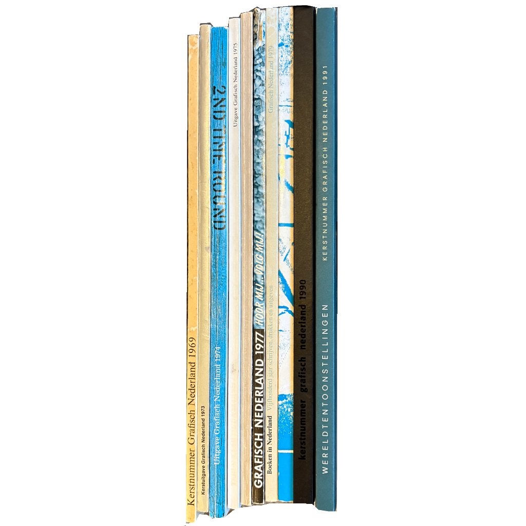 Kerstnummer Grafisch Nederland 10 ex.1969 - 1991, Nieuw, Diverse auteurs, Ophalen of Verzenden, Grafische vormgeving