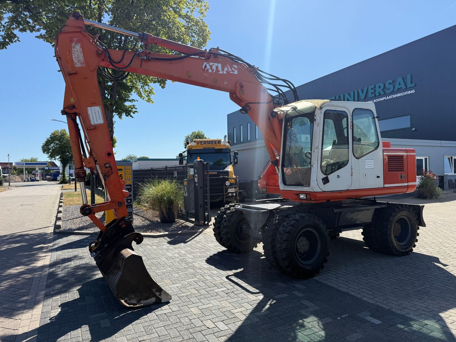 Atlas 1304 wheel excavator, Graafmachine