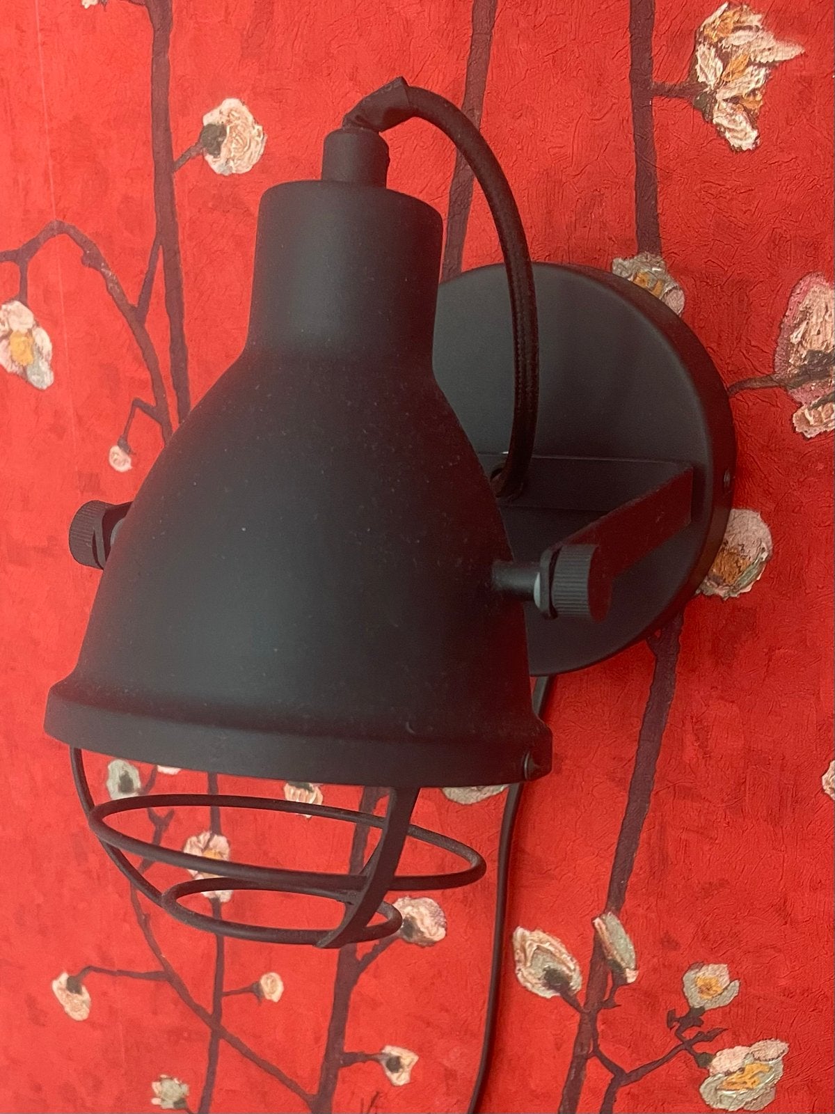 Zwarte Industriële Wandlampjes en Hanglamp Set, Ophalen of Verzenden, Zo goed als nieuw