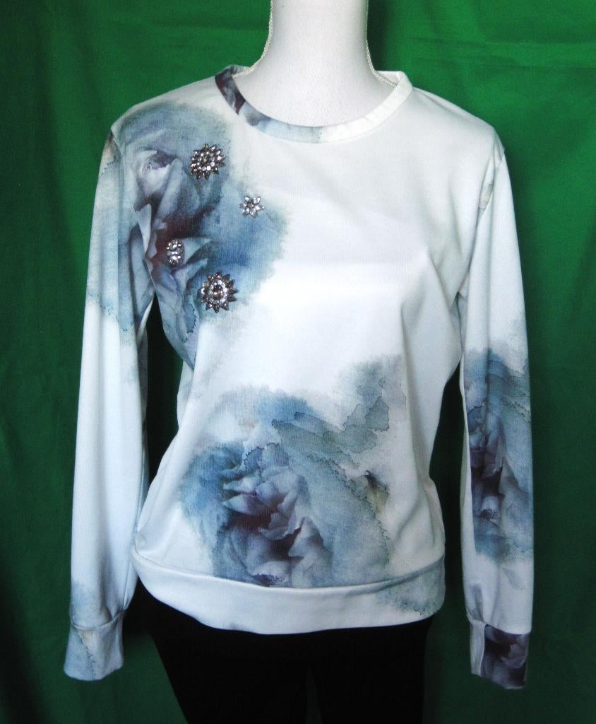qtr  LEUKE DAMES PULLOVER van ZARA Maat:M, Ophalen of Verzenden, Zo goed als nieuw, Maat 38/40 (M), Wit