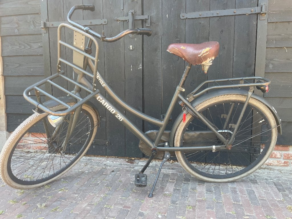 Cargo meisjesfiets, Fietsen en Brommers, Ophalen, Gebruikt, Terugtraprem, 26 inch of meer