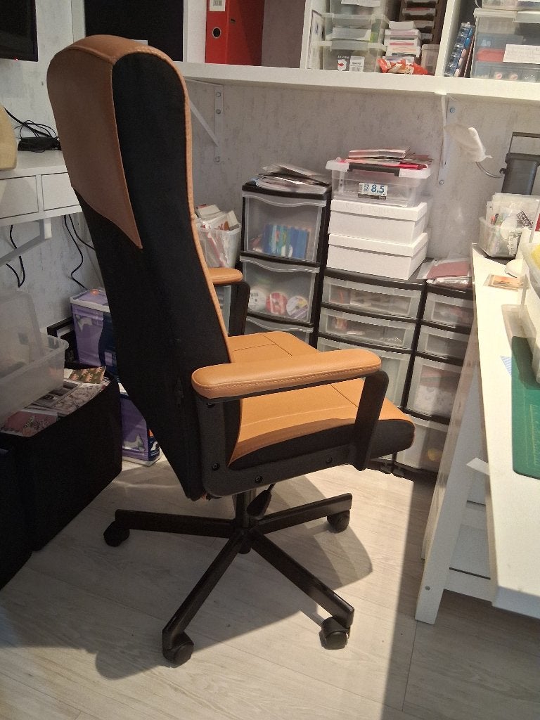 stoel, Huis en Inrichting, Ophalen, Beige, Zo goed als nieuw, Bureaustoel