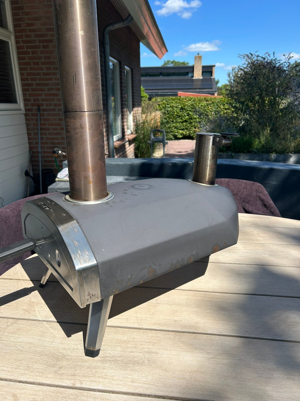 Ooni Pizzaoven Fyra -  Houtpellets gestookt, Tuin en Terras, Pizzaovens, Ophalen, Zo goed als nieuw
