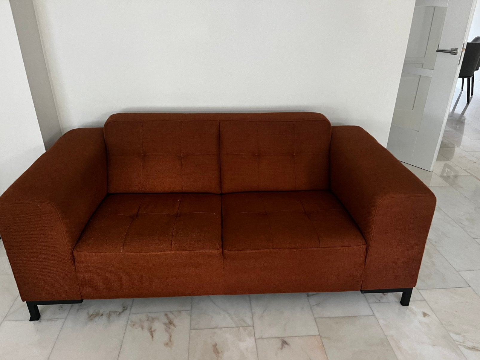 Twee zits bankje, Ophalen, Gebruikt, 150 tot 200 cm, Tweepersoons