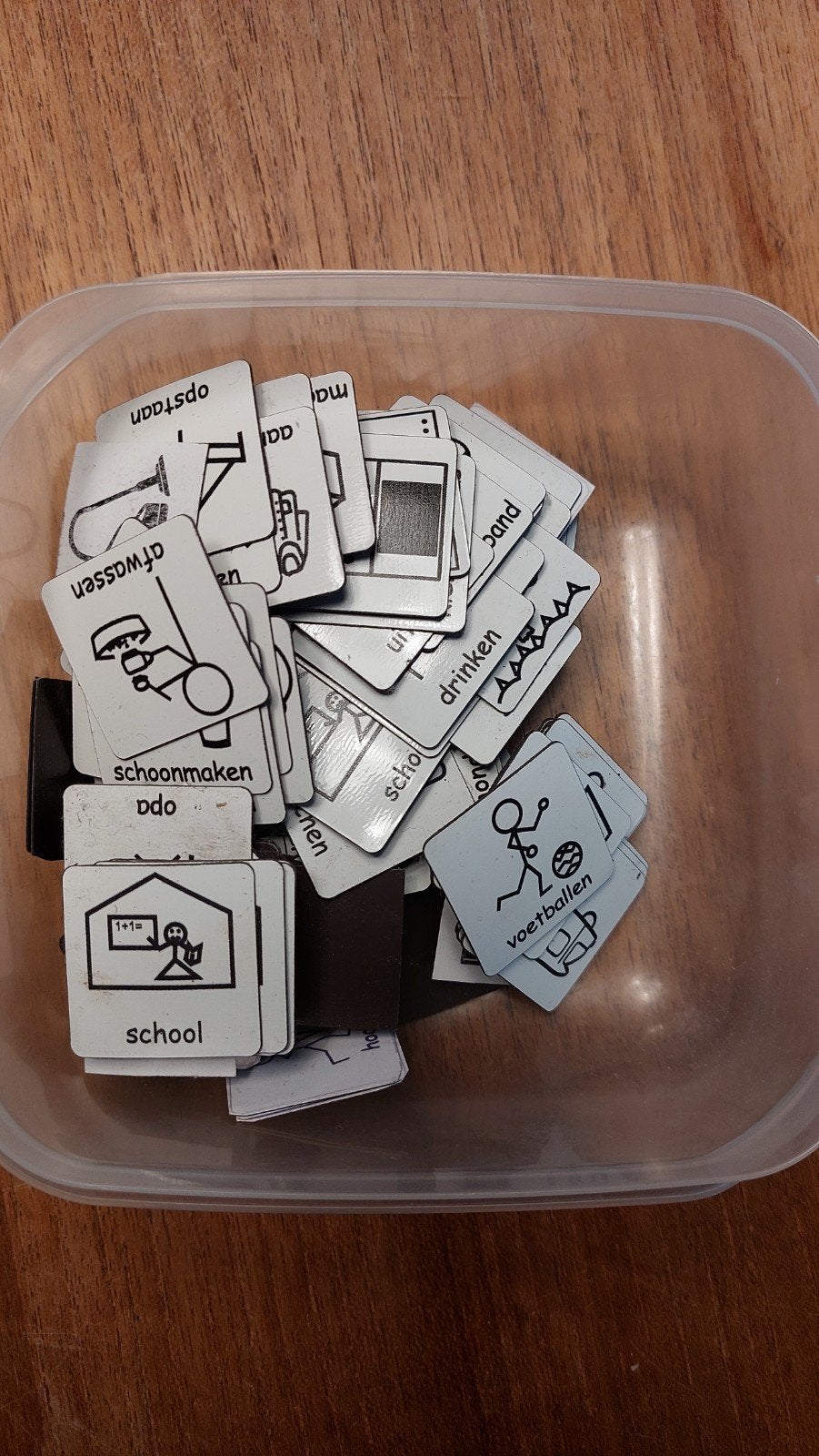 Picto Magneten - Dagritmekaarten voor Kinderen, Kinderen en Baby's, Ophalen, Gebruikt, Taal en Lezen