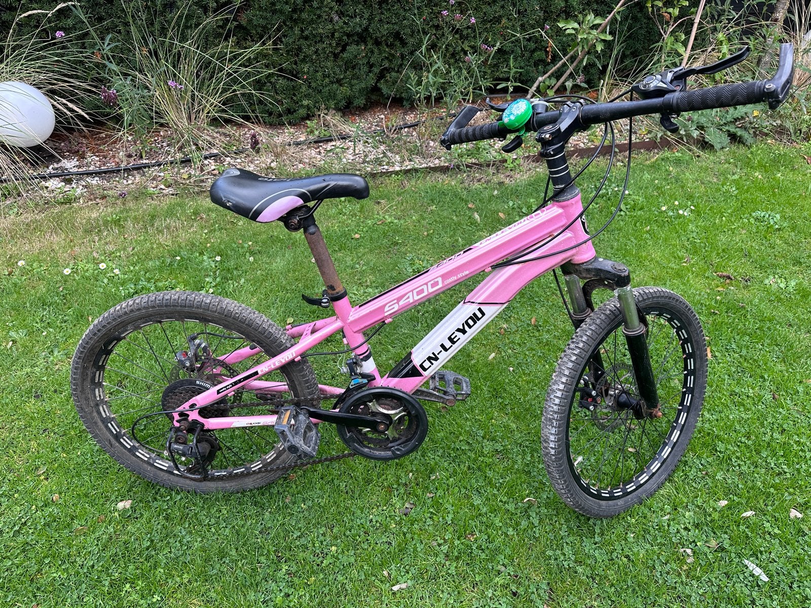 Roze kinderfiets CN-LEYOU S400 - 20 inch, Ophalen of Verzenden, Gebruikt, Schijfrem, 20 inch of meer