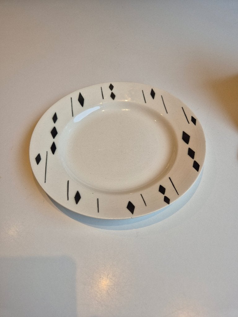 Vintage ontbijtbordjes 6x Capri, Ophalen