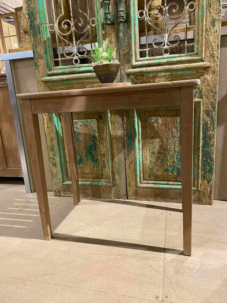 Vintage teakhouten sidetable/bijzettafel, 50 tot 100 cm, Teakhout, Ophalen of Verzenden, Zo goed als nieuw