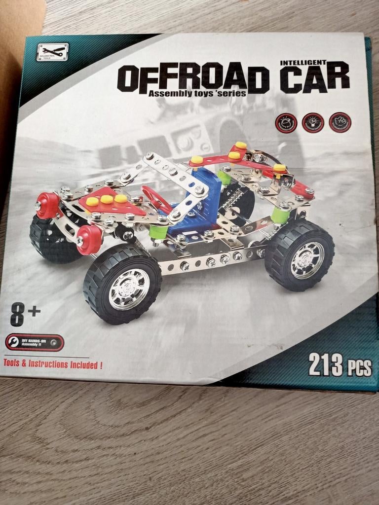 Bouwpakket: Offroad Auto & Windgenerator (213+ onderdelen), Ophalen of Verzenden, Zo goed als nieuw, Overige merken