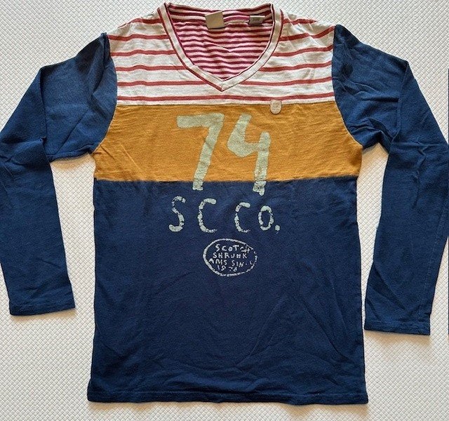 Longsleeve van Scotch Shrunk , maat 140 zgan (Y597), Scotch Shrunk, Ophalen of Verzenden, Zo goed als nieuw, Shirt of Longsleeve