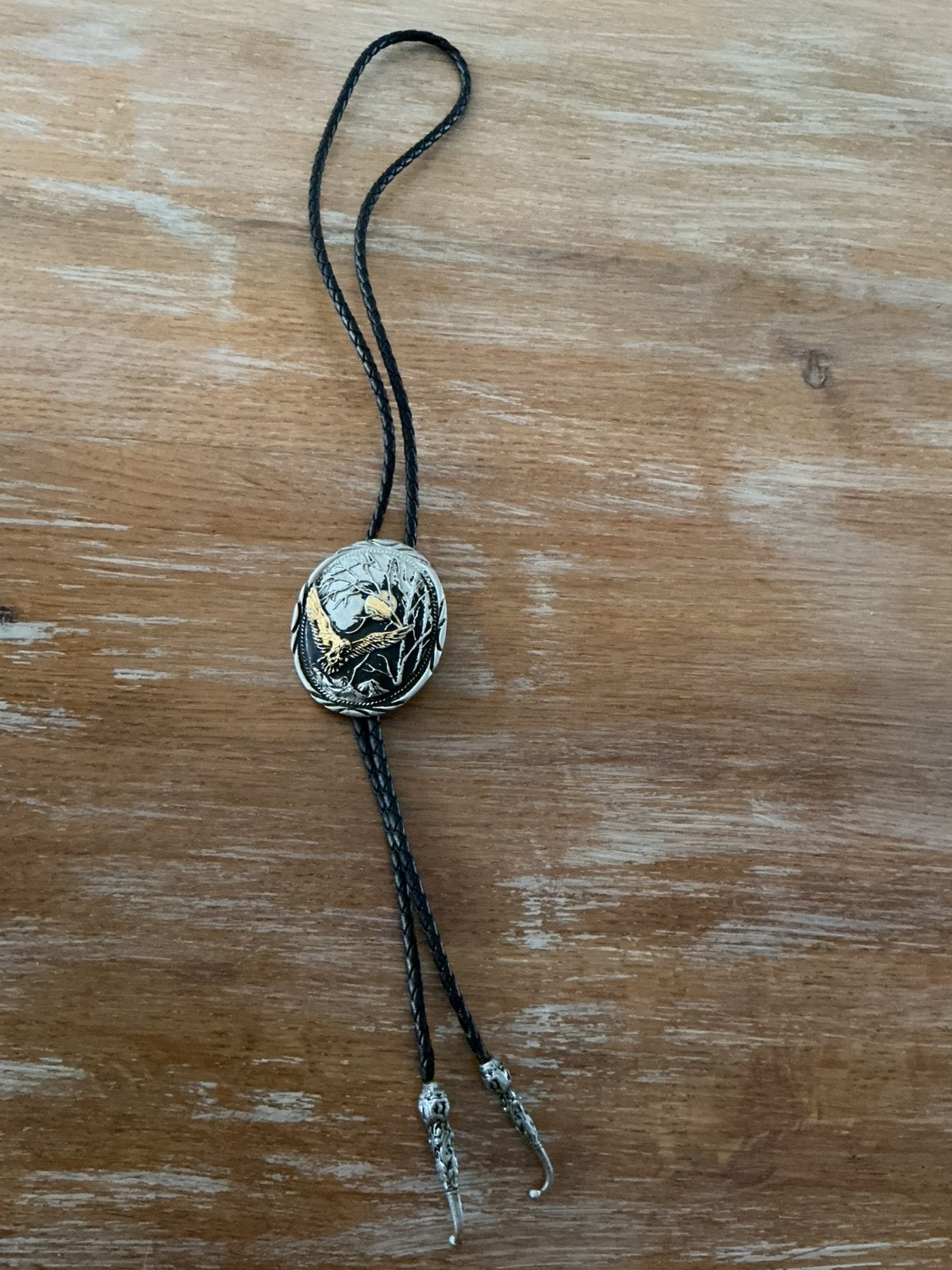 Montana vintage silversmiths bolo tie., Ophalen of Verzenden, Zo goed als nieuw, Staal