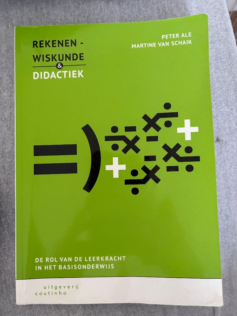 Rekenen&Wiskunde didactiek, Boeken, Peter Ale, Martine van Schaik, Zo goed als nieuw, Beta, HBO