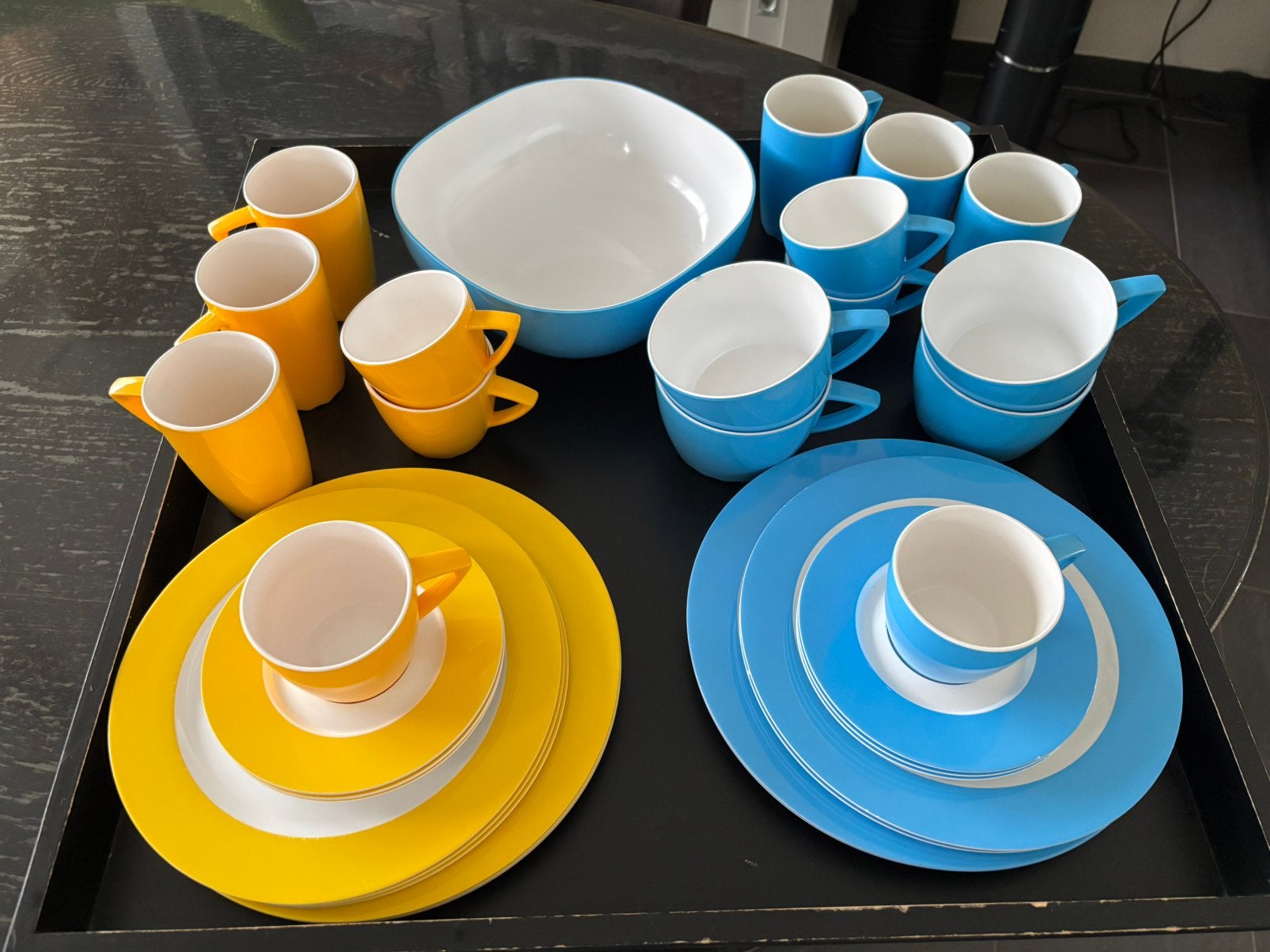 Lichtgewicht servies Mepal Rosti, Caravans en Kamperen, Ophalen, Gebruikt